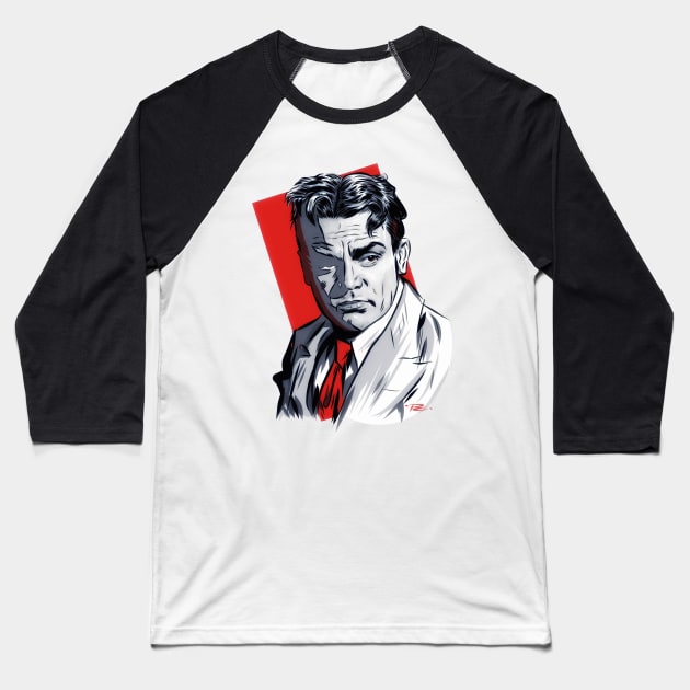 James Cagney - An illustration by Paul Cemmick Baseball T-Shirt by PLAYDIGITAL2020